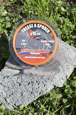 TRESSE À SPODER ORANGE 15/100 14LB/ 6.4kg