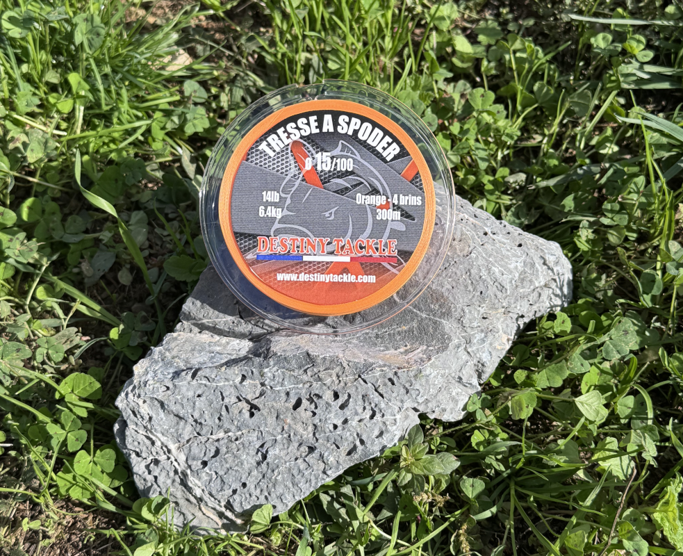 TRESSE À SPODER ORANGE 15/100 14LB/ 6.4kg